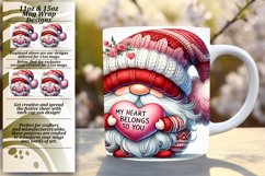 Unique 15oz Mug Wrap Png Design , Gnomes Product Image 1