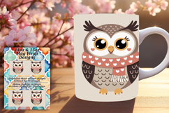 Fashionable 11oz Mug Wrap Png Template , Valenines Animals Product Image 1