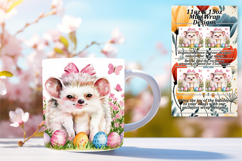 Graceful 11oz Png Mug Wrap Design , Cute Easter Product Image 1