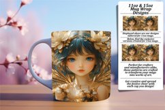 Funky 11oz Mug Wrap Png Artwork , Fairy Product Image 1