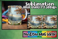 Flower Fields Mug: 3D Landscape Wrap Sublimation Product Image 1
