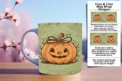 Autumn Vibes Pumpkin Mug Wrap Sublimation 11oz 15oz Product Image 1