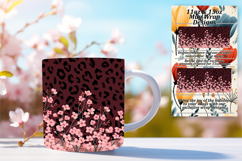 Trendy 11oz Mug Wrap Png Template , Leopard Print Product Image 1