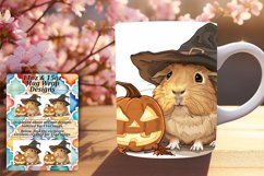 Spooky Pumpkin Animal Mug 11oz/15oz Wrap PNG Product Image 1