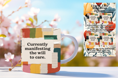 Enchanting 15oz Mug Wrap Png Template , Girl Quote Product Image 1