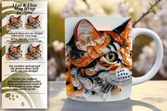 Kitty Kingdom: 3D Cat Wrap Mug - Sublimation 11oz/15oz Product Image 1