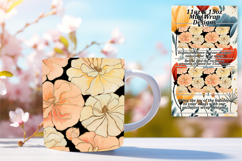 Floral 11oz Mug Wrap Png Template , Cute Animals Product Image 1