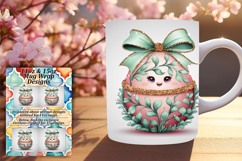 Lovely 11oz Mug Wrap Png Template , Easter Egg Product Image 1