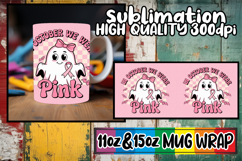 Charming whispers 11oz 15oz mug wrap, Ghost Cancer Product Image 1