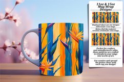 Spring Flower &amp; Stripe Mug Wrap - Vibrant Beauty Product Image 1