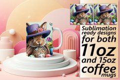 Joyful 3D Easter Bunny Mug Wrap Product Image 1