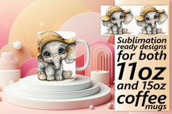 Watercolor Animal Mug Wrap - Spring 11oz 15oz Product Image 1