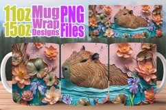 3D Animal Mug Wrap - Sublimation Hole in Wall Product Image 1