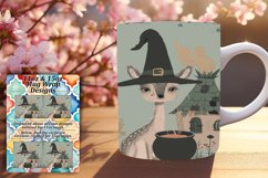 Autumn Boho Animal Mug Wrap Sublimation 11oz 15oz Product Image 1