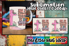 Cheerful days 11oz 15oz sublimation wrap, Cross Product Image 1