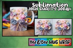 3D Botanical Mug Wrap Sublimation - 11oz &amp; 15oz Product Image 1