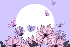 Pink XRay Butterflies PNG Clipart Product Image 4