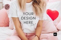 Valentine&#039;s Day Bella Canvas 3001 Mockup Product Image 1
