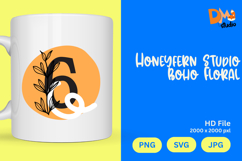 Honeyfern Studio Boho Floral Monogram Product Image 1