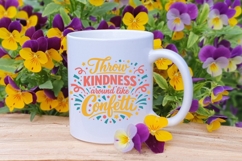 Throw Kindness Around Like Confetti Svg, Be Kind Svg. Product Image 6