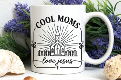 Cool Moms Love Jesus Svg, Christian Mom Svg, Bible Verse Svg Product Image 8