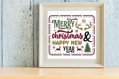 Merry christmas & happy new year SVG, Christmas SVG Product Image 3