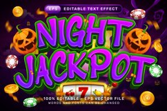 night jackpot text effect and editable text effec Product Image 1