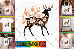 Cheerful TSHIRT Magic PNG, Flower Animals Product Image 1