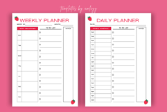 Cute Strawberry Planner Template | Printable Daily &amp; Weekly Product Image 2