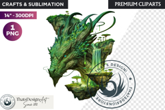 Fantasy Dragon Clipart, dragon PNG, Fantasy PNG Product Image 1