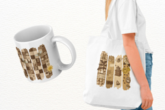 Coffee &amp; Bees Brush Stroke Clipart Product Image 3