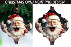 Christmas Santa Cracked Hole Arabesque Ornament Bundle Product Image 8