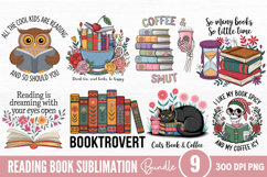 Reading Book Sublimation Bundle PNG Product Image 1