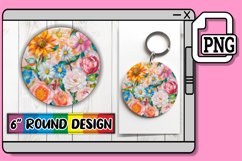Dynamic Designs: Round Sublimation Keychain Assortment Product Image 1