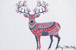 Scandinavian Christmas Reindeer Clipart Bundle Product Image 10