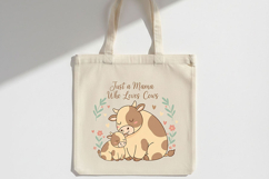 Just A Mama Who Loves Cows Png, Cow Mom Png, Farm Mama Png Product Image 5