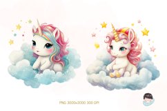 Fairy Unicorn Sublimation Clipart Bundle Product Image 7