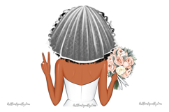 African American Bride Clipart Product Image 7
