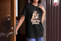 Whimsical Tropical Capybara Clipart Bundle PNG Product Image 7