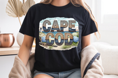 Cape Cod PNG, Vintage Massachusetts Coastal Sublimation Product Image 7