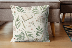 Watercolor Back to School Patterns, Seamless Grandmillennial Product Image 7