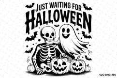 Just waiting for Halloween Svg | Halloween Svg | Svg File Product Image 1