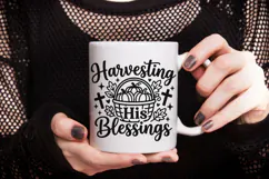 Harvesting His Blessings Svg, Christian Thanksgiving Svg. Product Image 8