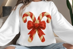 Oil painted Candy canes png design for T-shirts Product Image 4