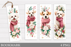 Christmas Dog Bookmark. Christmas Bookmark Sublimation Product Image 1