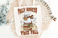 Fully Booked Ghost Png, Bookish Halloween Sublimation PNG. Product Image 6