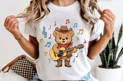 Teddy Bear PNG, Country Music Cowboy Bear Sublimation Product Image 6