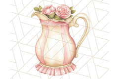 Pastel Tea Clip Art PNG with Sweets and Floral Accents Png Product Image 3