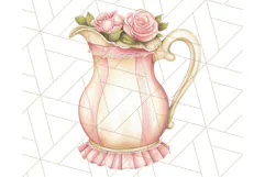 Pastel Tea Clip Art PNG with Sweets and Floral Accents Png Product Image 3