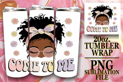 Happy hearts 20oz tumbler wrap, Praying Woman Product Image 1